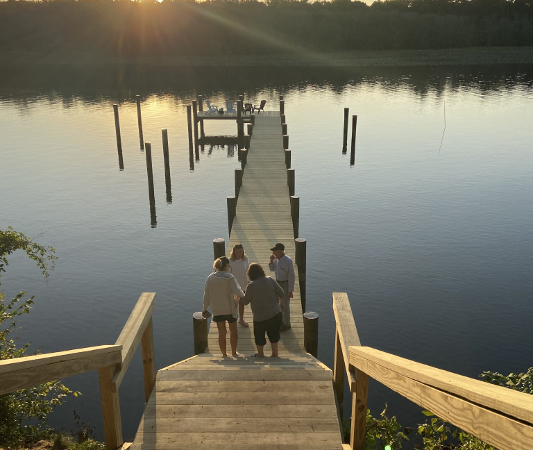 Swann pier and stairs