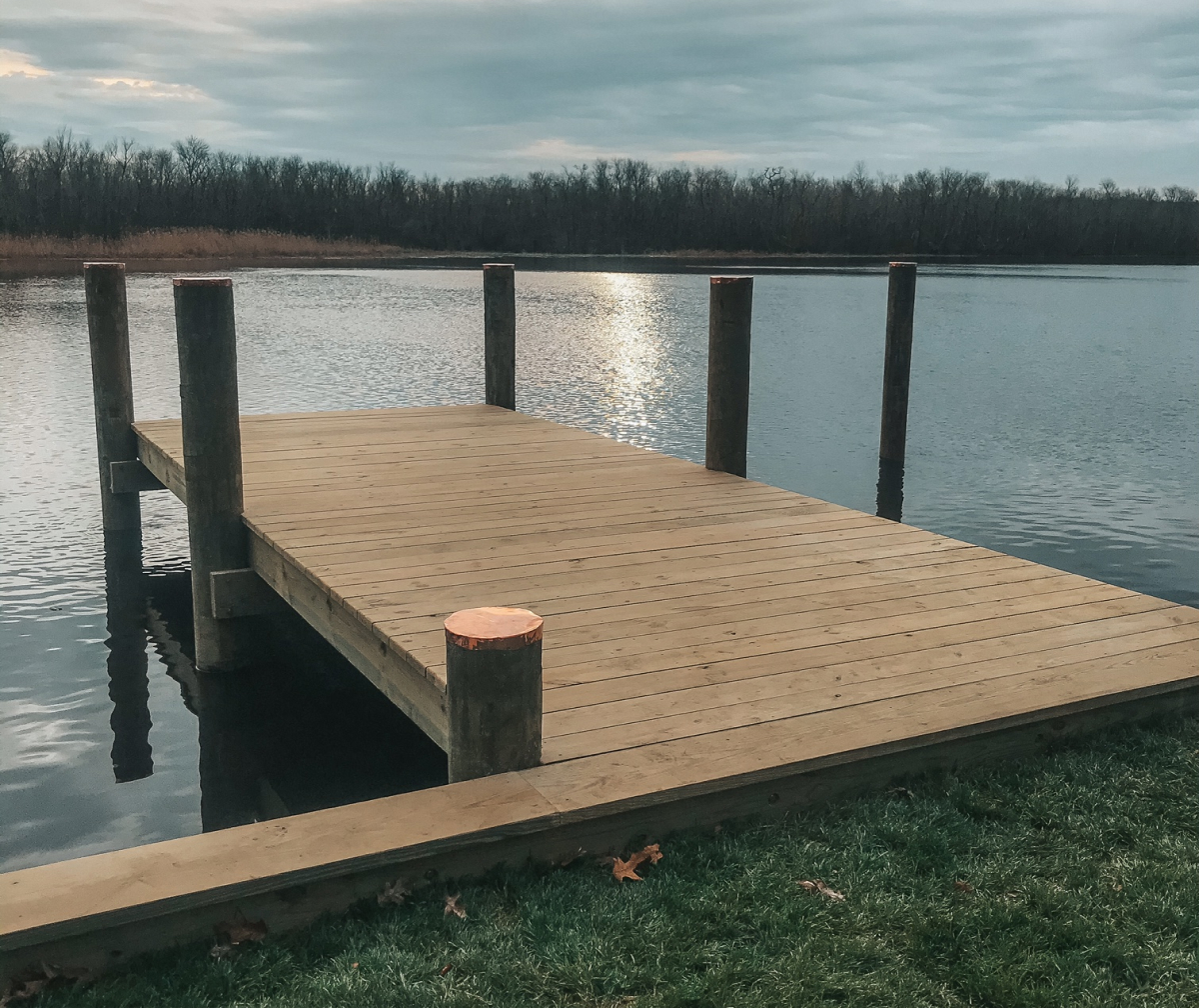 Beautiful finished pier.